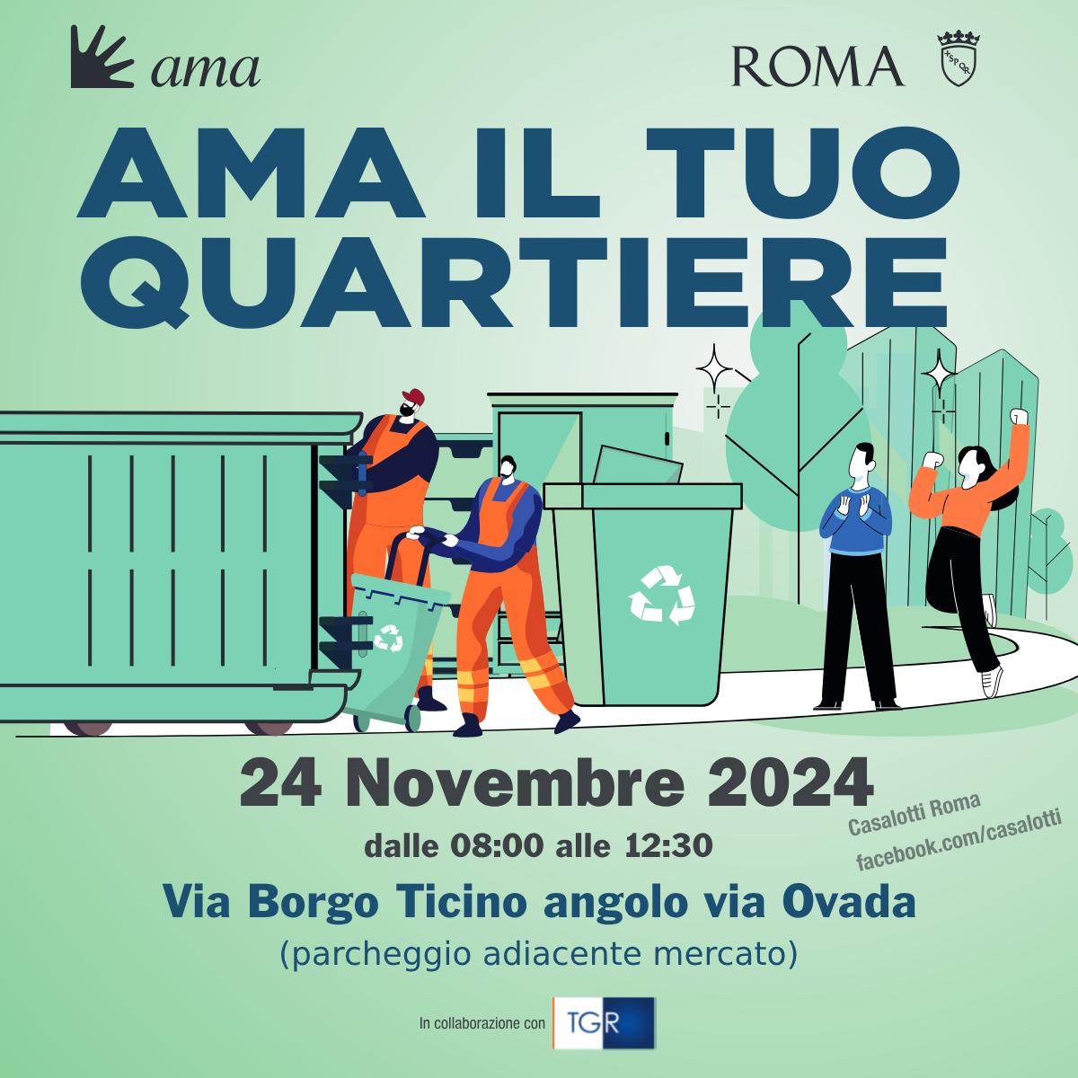 Ama il tuo quartiere: il 24 novembre appuntamento con la raccolta dei rifiuti ingombranti